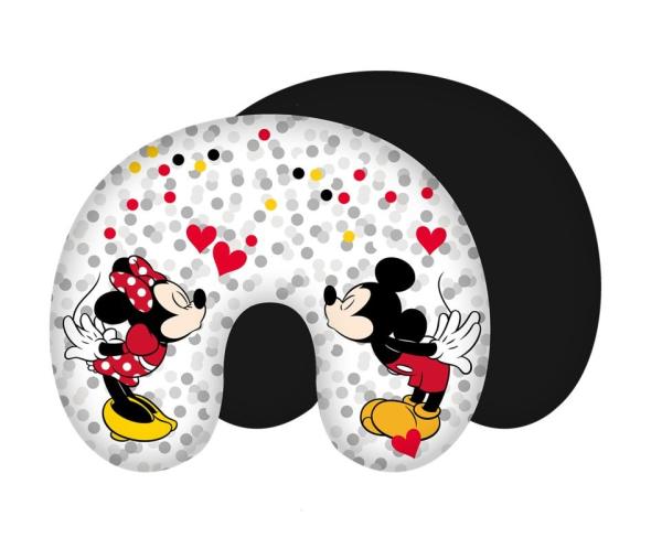 JERRY FABRICS Cestovný vankúšik Mickey and Minnie Dots Polyester, 1x28/33 cm