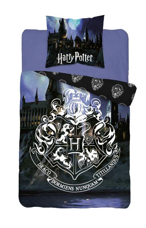 DETEXPOL Obliečky Harry Potter Hrad Bavlna, 140/200, 70/80 cm