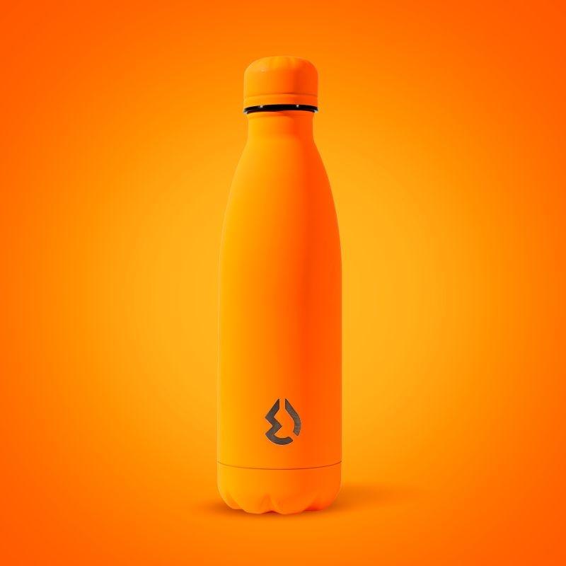 Water Revolution Nerezová Termo fľaša na pitie fluo oranžová  Potravinářská nerezová ocel 18/8, 500