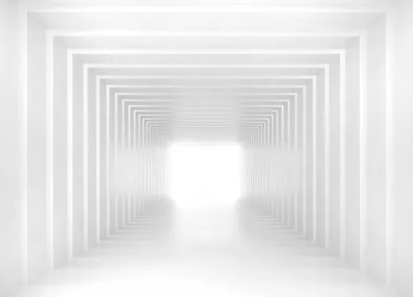 Tapeta 3D white corridor