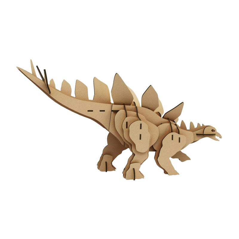 Drevené 3D puzzle Stegosaurus