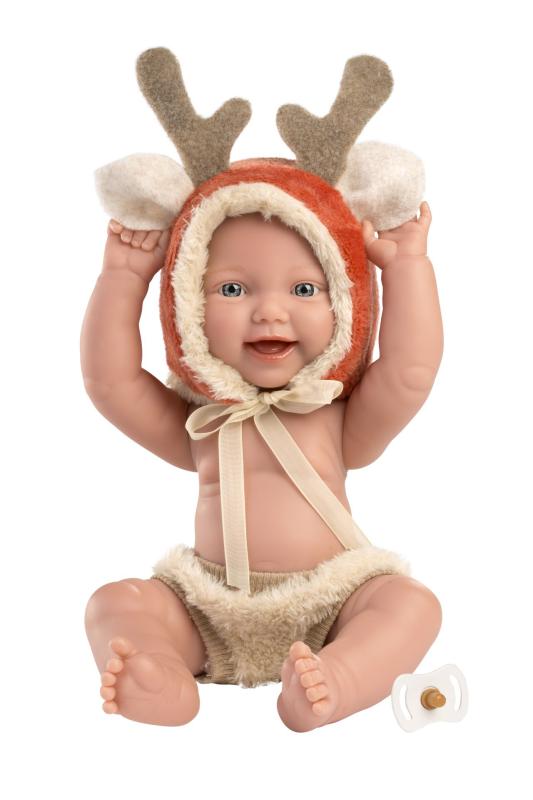 Llorens 63202 NEW BORN CHLAPČEK - realistická bábika bábätko s celovinylovým telom - 31 cm