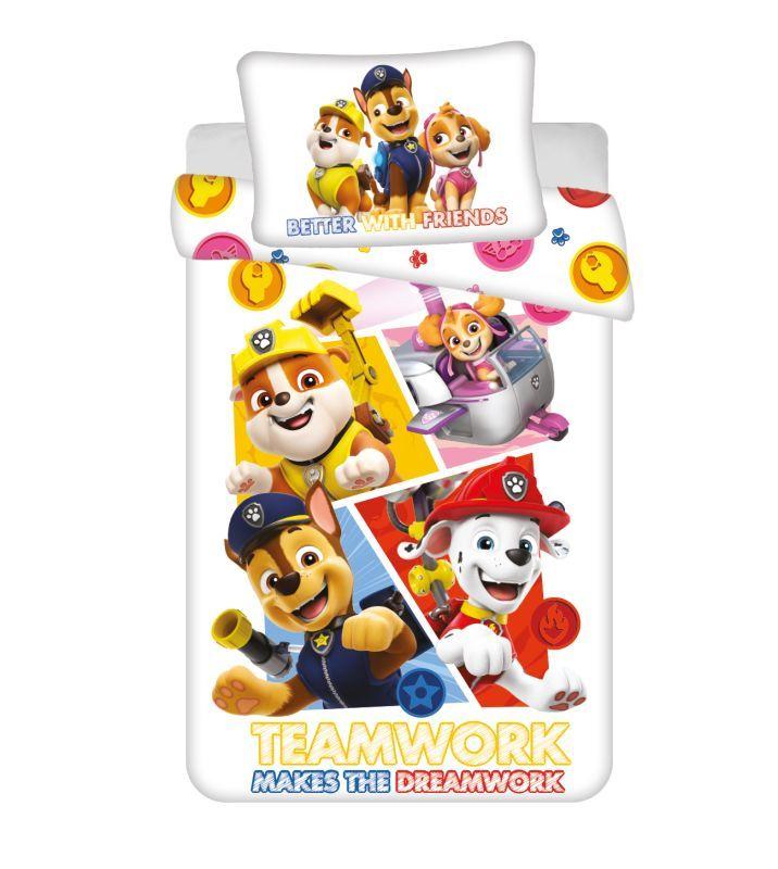 JERRY FABRICS Obliečky do postieľky Paw Patrol PP498 baby Bavlna, 100/135, 40/60 cm