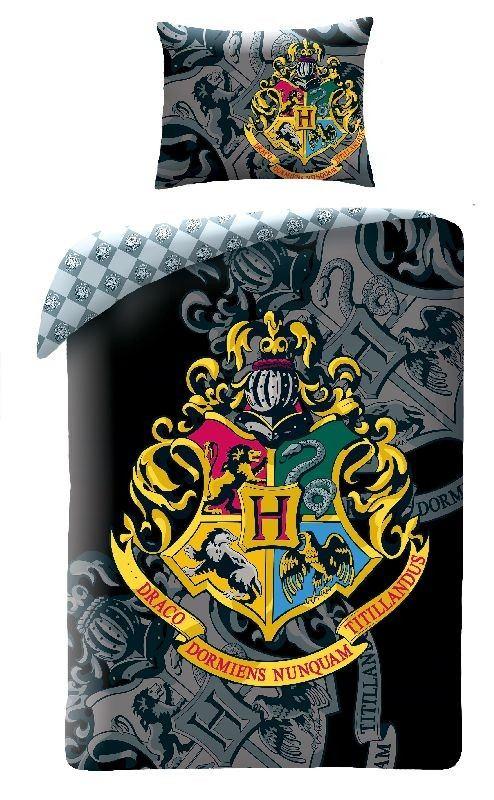 HALANTEX Obliečky Harry Potter black Bavlna, 140/200, 70/90 cm