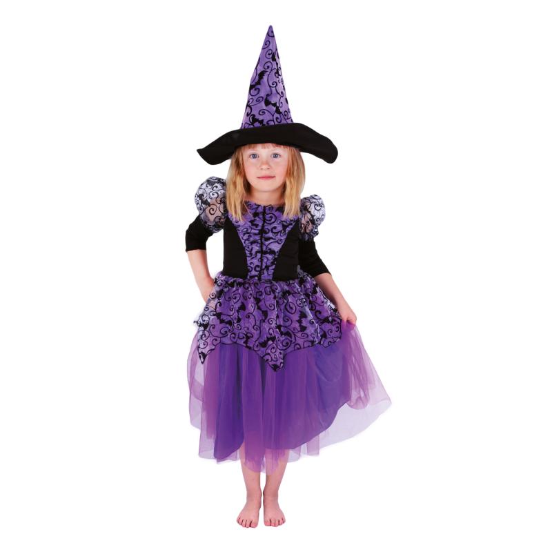 Detský kostým čarodejnica fialová (S)