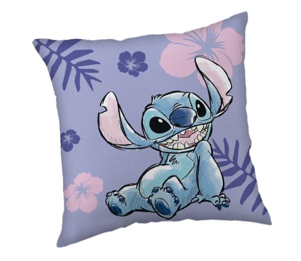 JERRY FABRICS Mikroplyšový vankúšik Lilo and Stitch Polyester, 40/40 cm