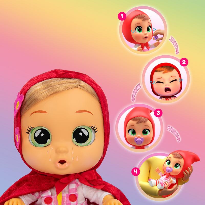 CRY BABIES STORYLAND SCARLET bábika Červená čiapočka
