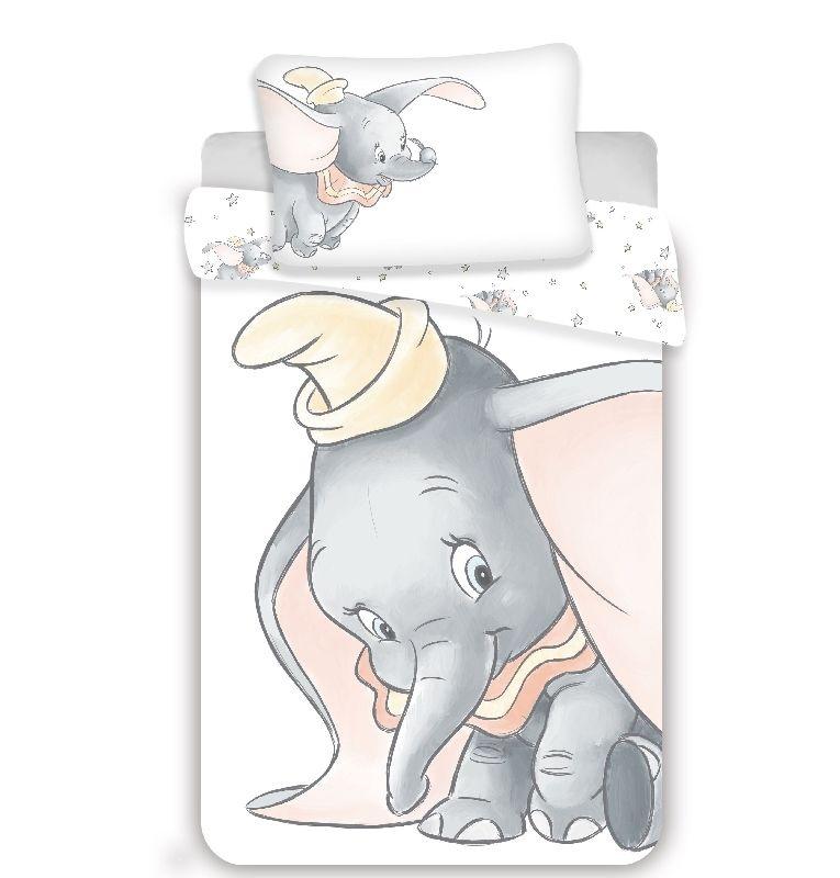 JERRY FABRICS Obliečky do postieľky Dumbo Grey baby  Bavlna, 100/135, 40/60 cm