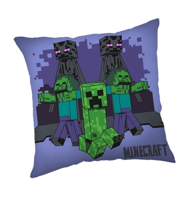 JERRY FABRICS Vankúšik Minecraft Mobs coming for you Polyester, 40/40 cm