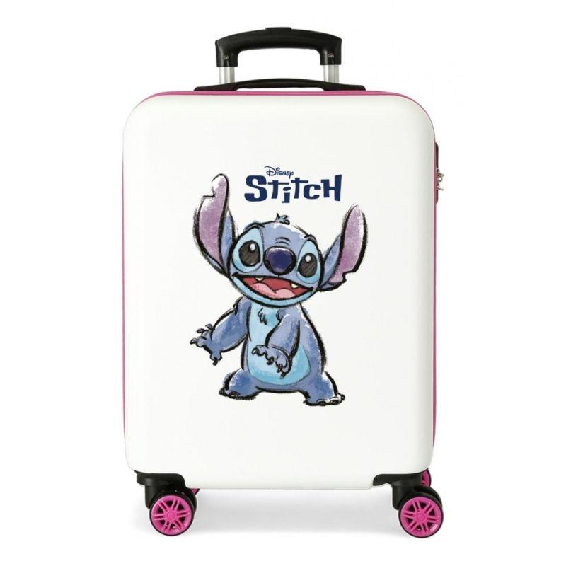 JOUMMABAGS Cestovný kufor ABS Lilo and Stitch Blanco ABS plast, 55 cm