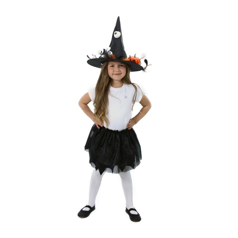 Detský kostým tutu sukne čarodejnica/Halloween