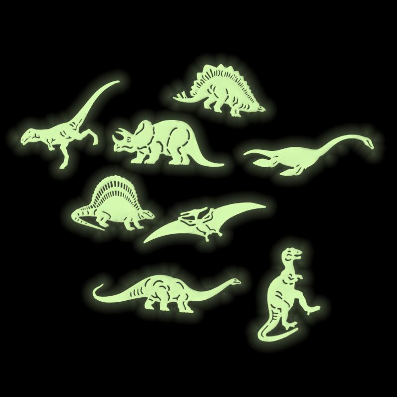 Tvary dinosaurus - svietia v tme