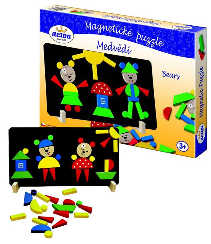 Puzzle magnetické - Medvede