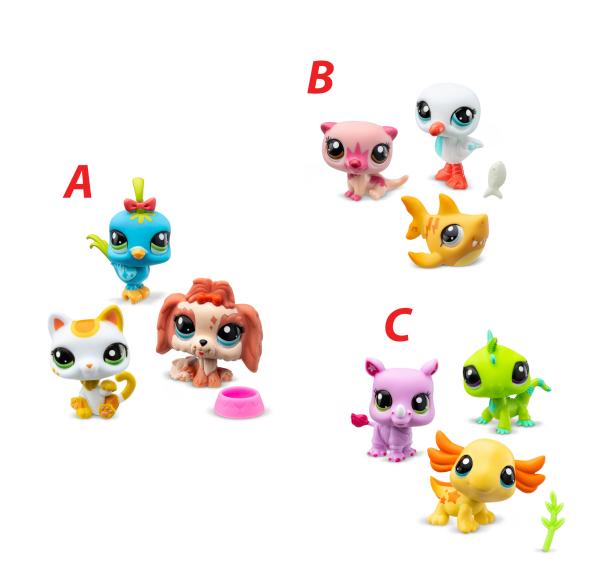 Littlest Pet Shop 3 figúrky