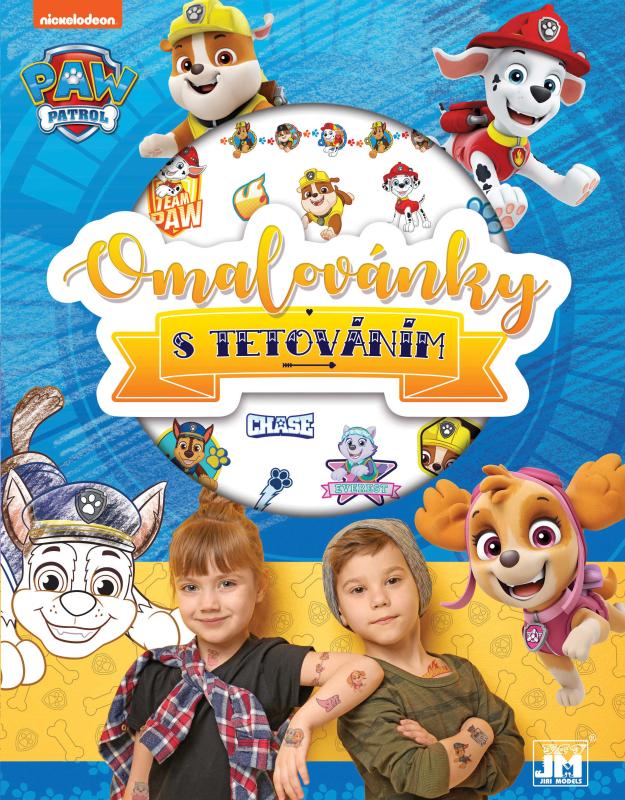 Omaľovánka s tetovaním Paw Patrol