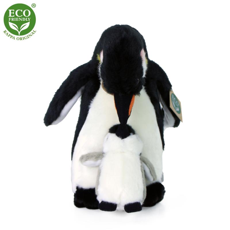 Plyšový tučniak s mláďaťom 22 cm ECO-FRIENDLY