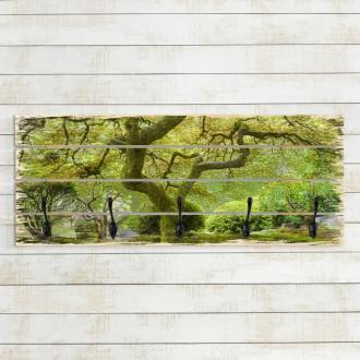 Vešiak na stenu Zelená japonská záhrada