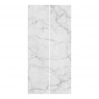 Súprava posuvnej záclony - Bianco Carrara -2 panely