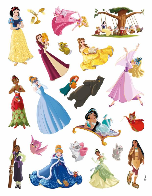 Vianočná omaľovánka so samolepkami Disney Princezné