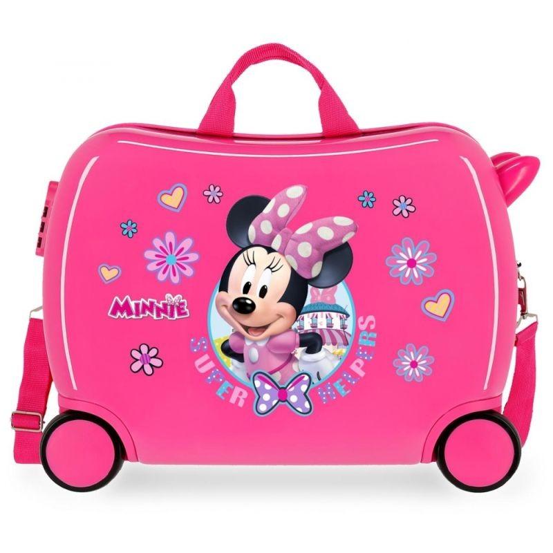 JOUMMABAGS Detský kufrík na kolieskach Minnie Super Helpers MAXI ABS plast, 50x38x20 cm, objem 34 l