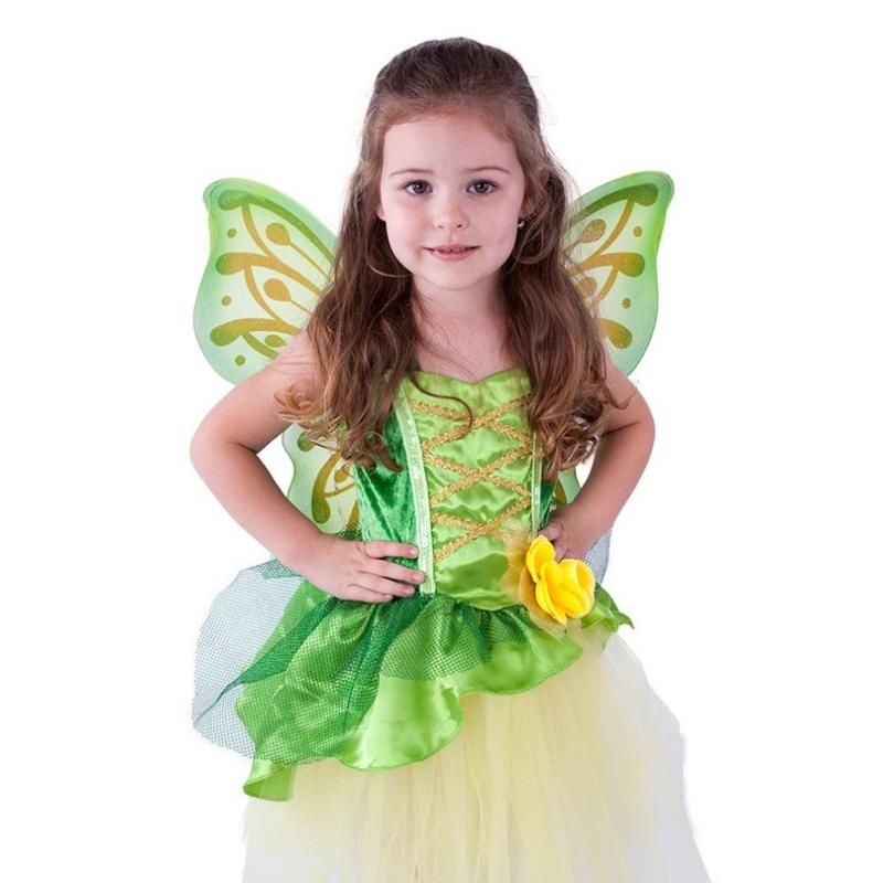 Detský kostým víla Zelenka s krídlami (M) e-obal