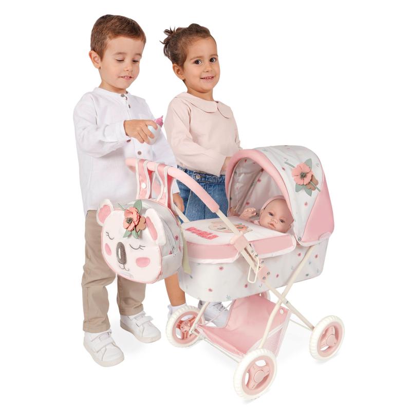 DeCuevas 85079 Skladací kočík pre bábiky s batôžkom KOALA 2024 - 60 cm