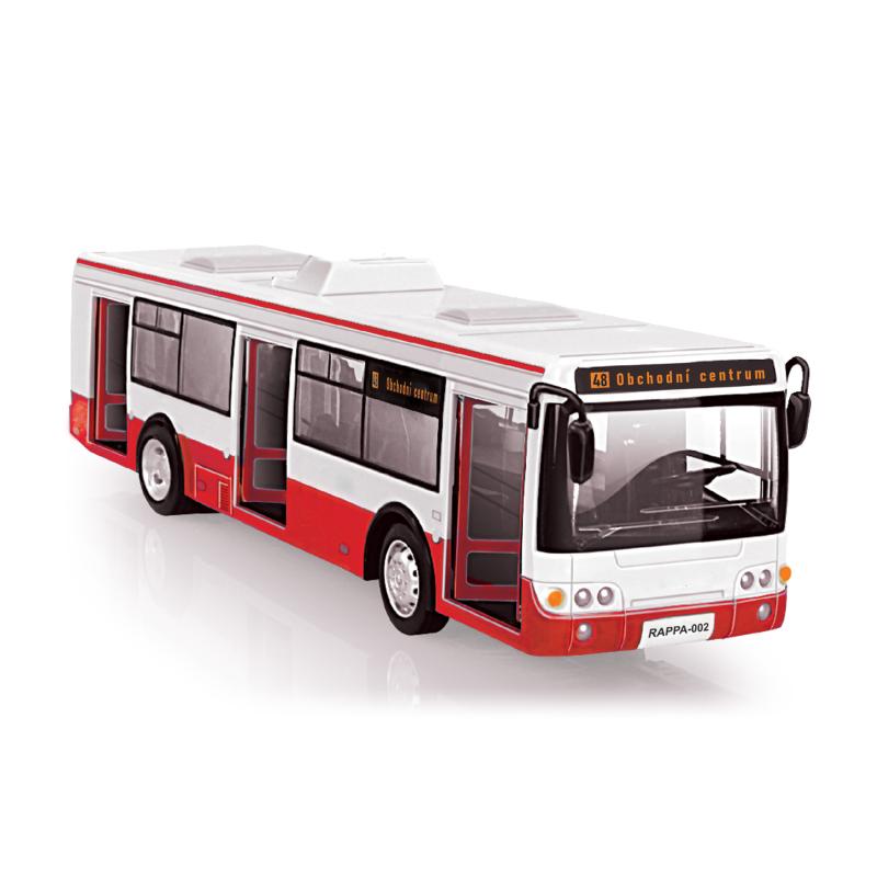 Autobus ktorý hlási zastávky česky 28 cm