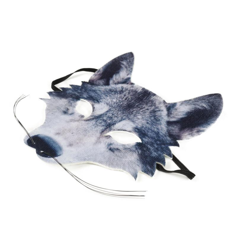 Detská maska vlk s fúzy