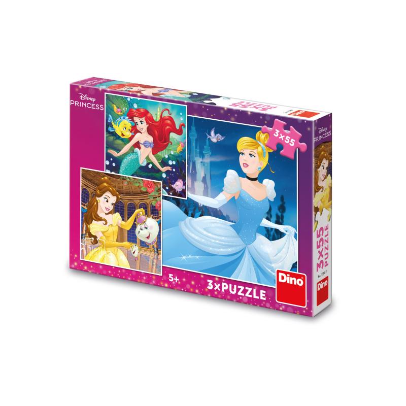 VESELÉ PRINCEZNÉ 3x55 Puzzle