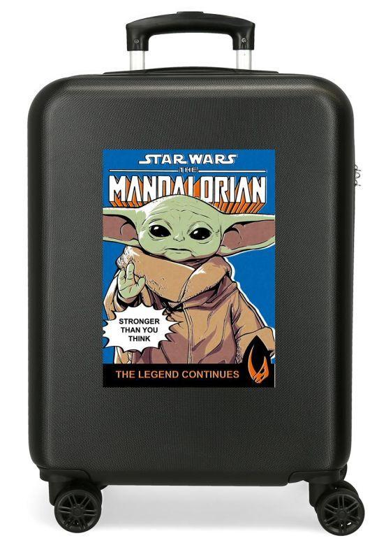 JOUMMABAGS Cestovný kufor ABS Star Wars Mandalorian Yoda ABS plast, 55 cm