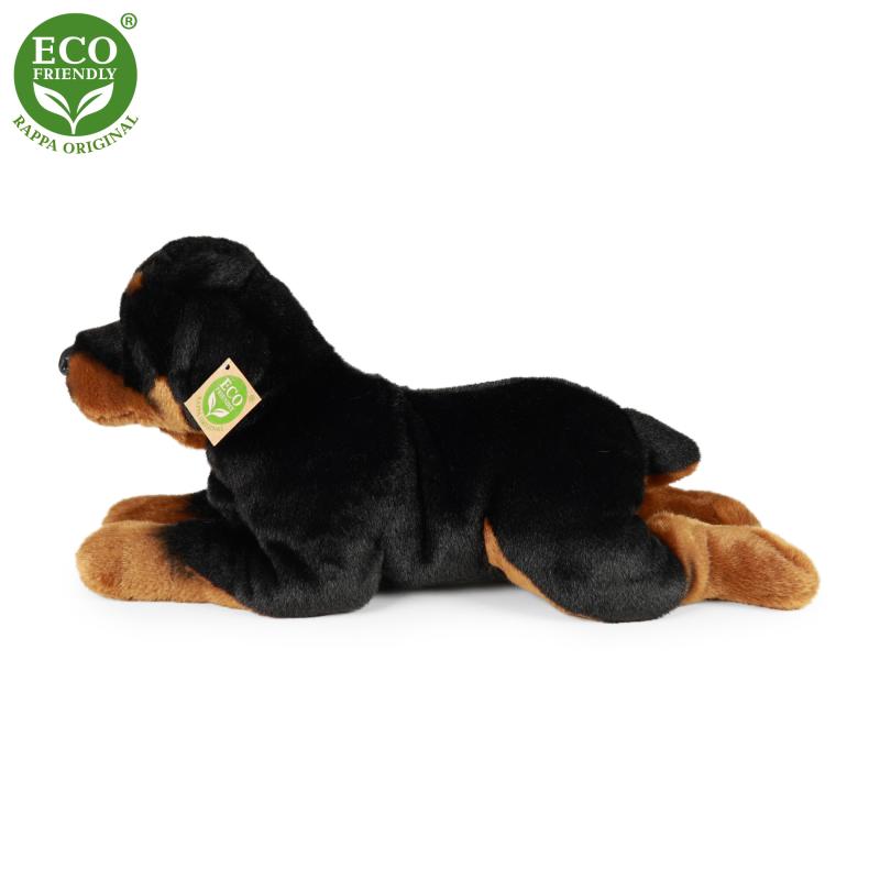 Plyšový pes rotvajler ležiaci 39 cm ECO-FRIENDLY