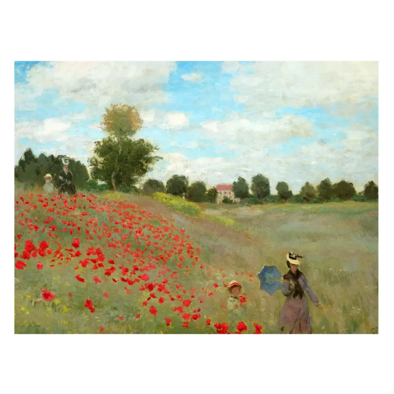 Magnetické obrazy Claude Monet - Makové pole v Argenteuil