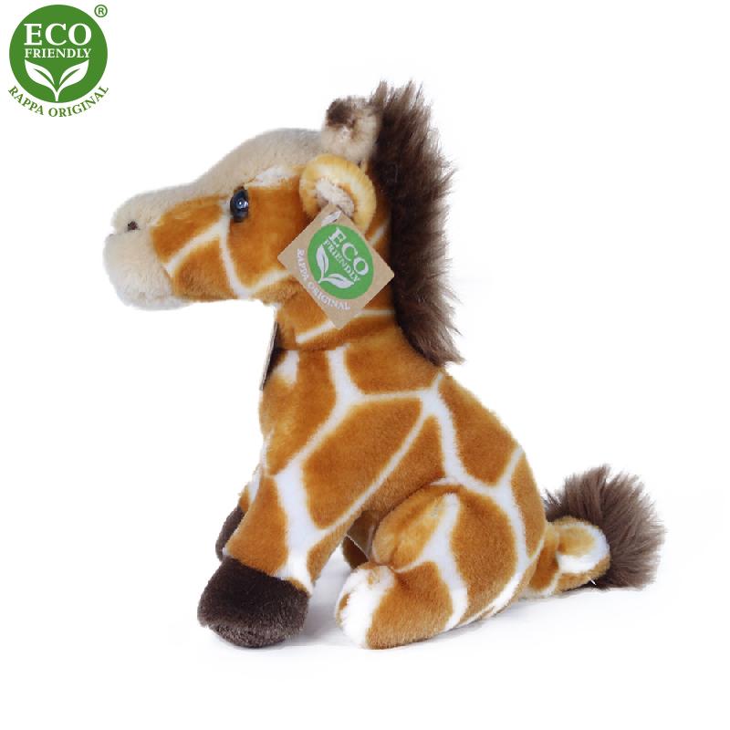 Plyšová žirafa sediaci 18 cm ECO-FRIENDLY