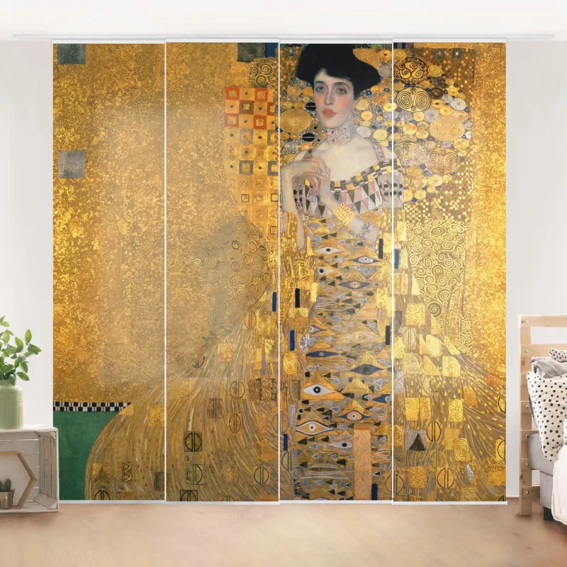Súprava posuvnej záclony - Gustav Klimt - Adele Bloch-Bauer I - 4 panely