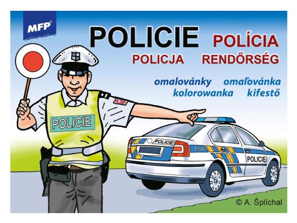 Omaľovánky MFP Polícia 1