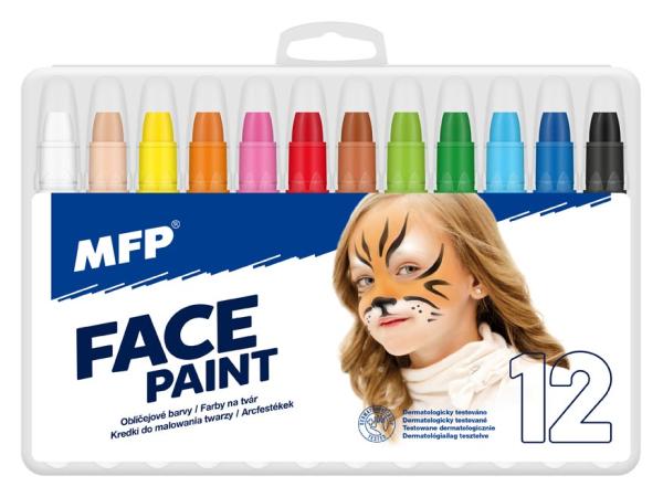 Farba na tvár MFP 12ks set