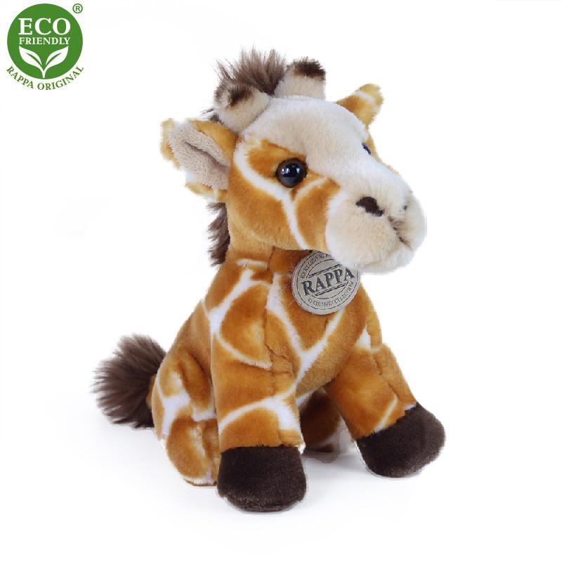 Plyšová žirafa sediaci 18 cm ECO-FRIENDLY