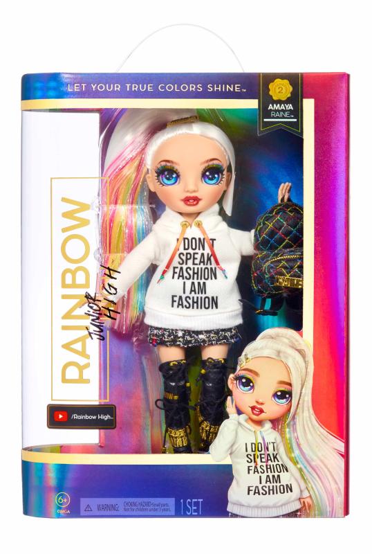 Rainbow High Junior Fashion bábika - séria 2 – Amaya - poškodený obal