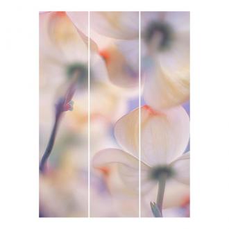 Súprava posuvnej záclony - Pod kvetinami -3 panely