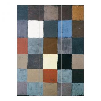Súprava posuvnej záclony - Paul Klee - Farebný graf -3 panely