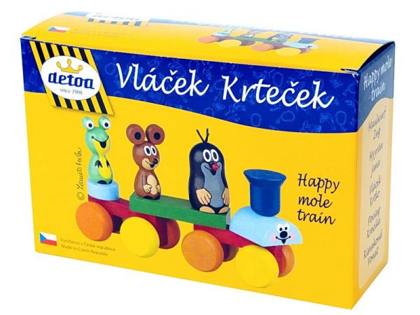 Drevený vláčik Krtko