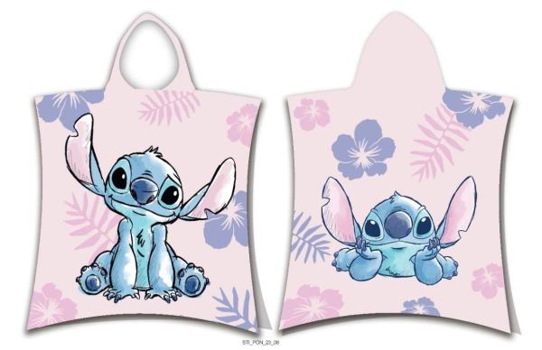 JERRY FABRICS Pončo Lilo and Stitch Pink Bavlna - Froté, 50/115 cm