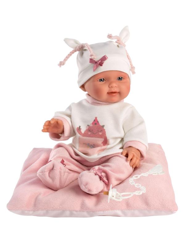 Llorens 26312 NEW BORN HOLČIČKA - realistická bábika bábätko s celovinylovým telom - 26 cm