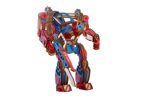 Woodcraft Drevené 3D puzzle Powersuit farebný