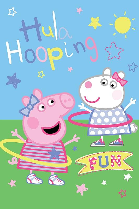 JERRY FABRICS Fleece deka Peppa Pig Polyester, 100/150 cm