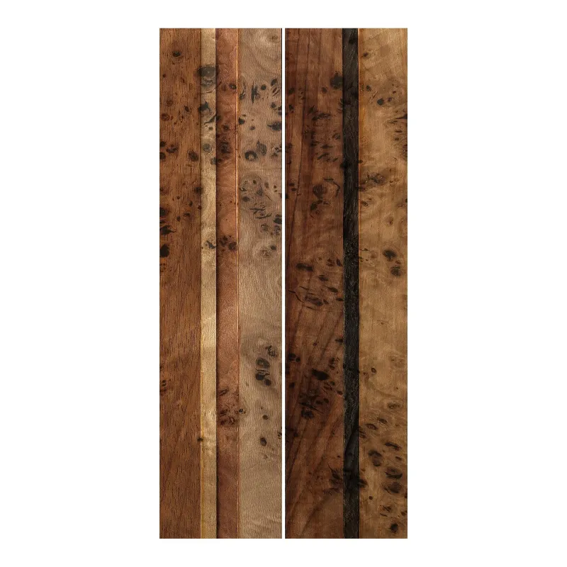 Súprava posuvnej záclony - Drevený nástenný vták -2 panely