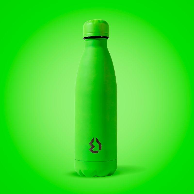 Water Revolution Nerezová Termo fľaša na pitie fluo zelená  Potravinářská nerezová ocel 18/8, 500 ml
