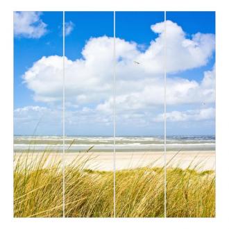 Súprava posuvnej záclony - Na pobreží Severného mora - 4 panely