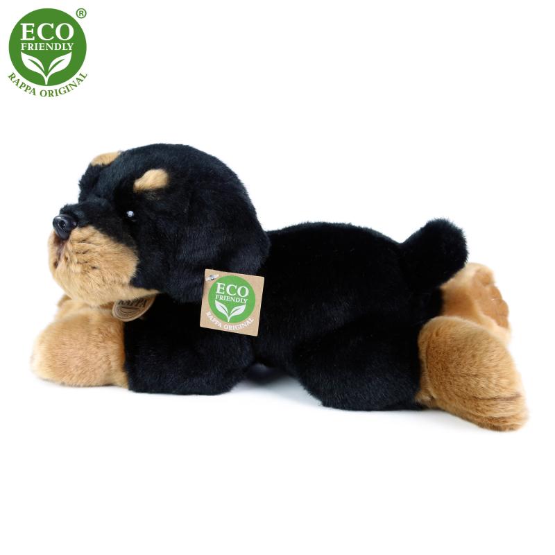 Plyšový pes rotvajler ležiaci 30 cm ECO-FRIENDLY