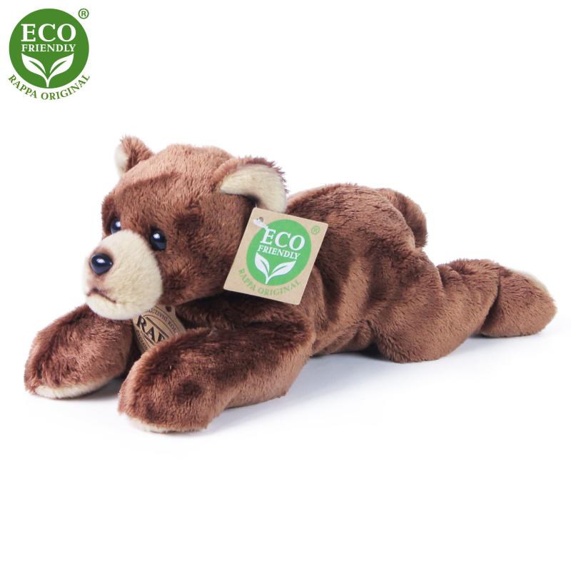 Plyšový medveď ležiaci 18 cm ECO-FRIENDLY